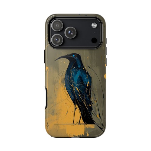 Cover telefono black bird crow - black,